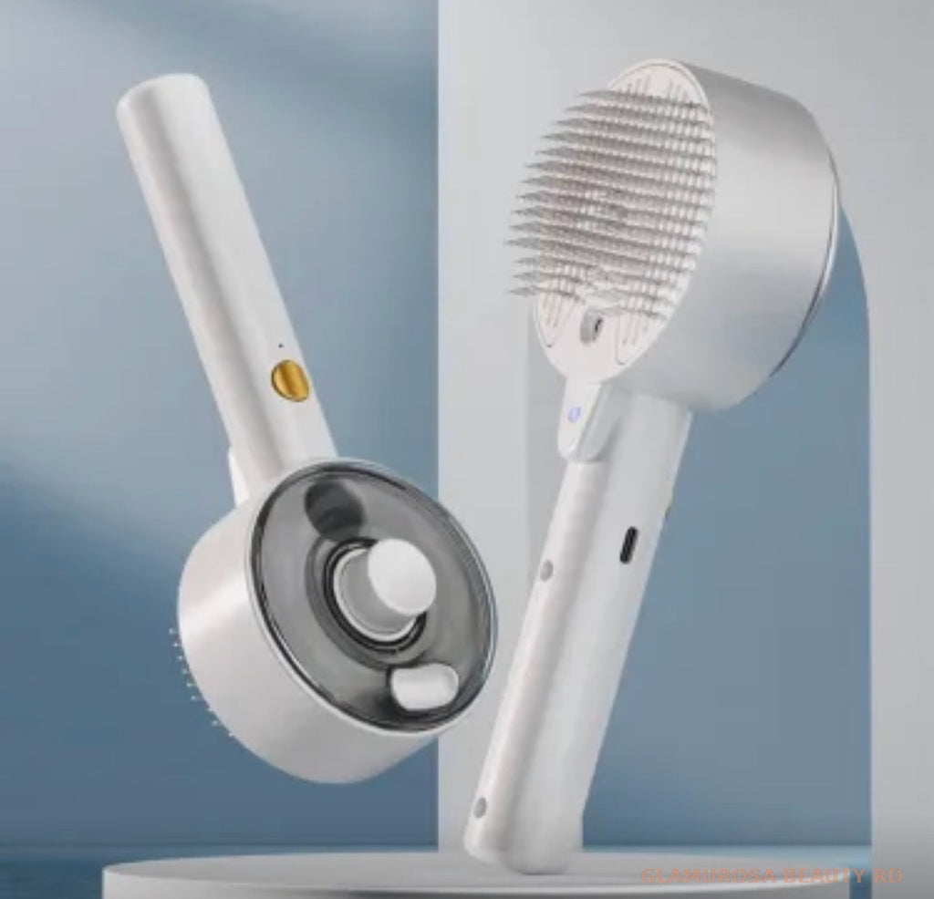 Pet Spray Massage Comb — 3-in-1 UV Antibacterial Grooming Brush for Dogs & Cats