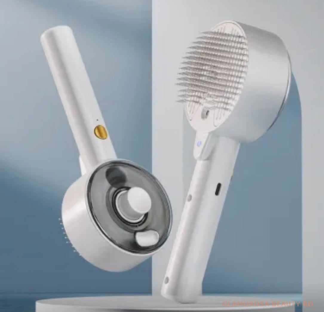 Pet Spray Massage Comb — 3-in-1 UV Antibacterial Grooming Brush for Dogs & Cats